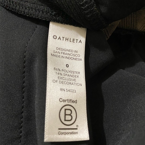 SOLDAthleta Brown Plaid Brooklyn Ankle Pull On Athleisure Activewear Pant Size 0 - Picture 10 of 15